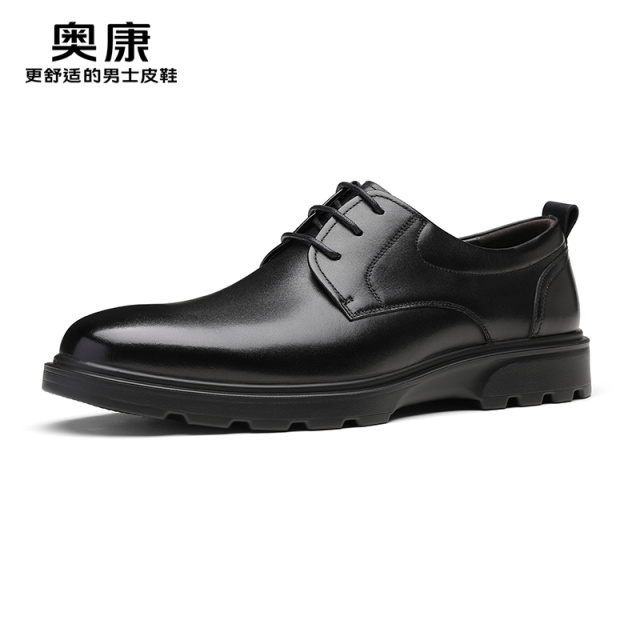 11416073.奥康男鞋2025春春季新款商务休闲皮鞋男款通勤正装男士结婚新郎鞋