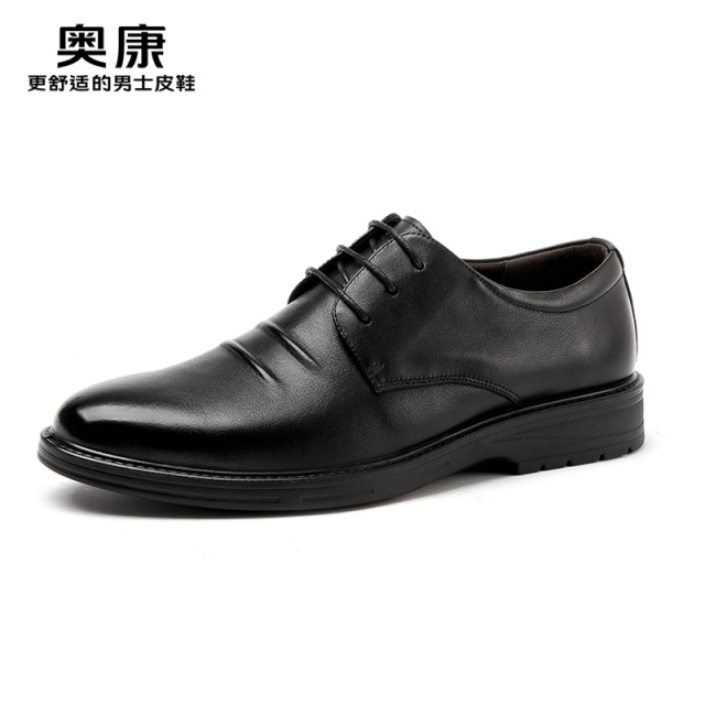 11415959.奥康男鞋2025春秋新款时尚正装男士皮鞋真皮舒适商务春秋休闲皮鞋