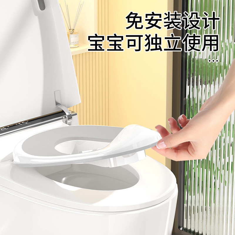 12848493.娜拉宝贝 儿童马桶坐便圈男孩女宝宝大号坐便器专用便盆盖梯坐垫小孩尿桶架