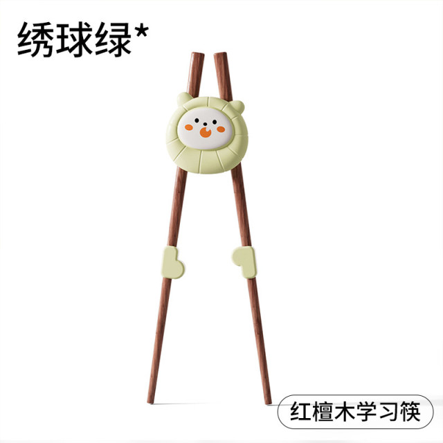 12848495.娜拉宝贝 儿童筷子宝宝虎口训练筷1-3-6岁实木学习筷2岁辅助练习专用筷子