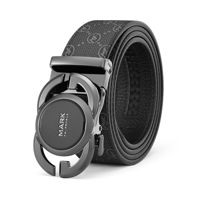 11577110.马克华菲皮带男士PVC潮印花高端腰带休闲年轻时尚裤带送老公生日/情人节礼物