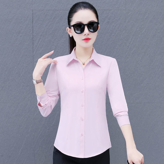 11574892.7-CHAOY春秋上新女款修身职业装气质时髦长袖衬衫【7-CHAOY女装1】