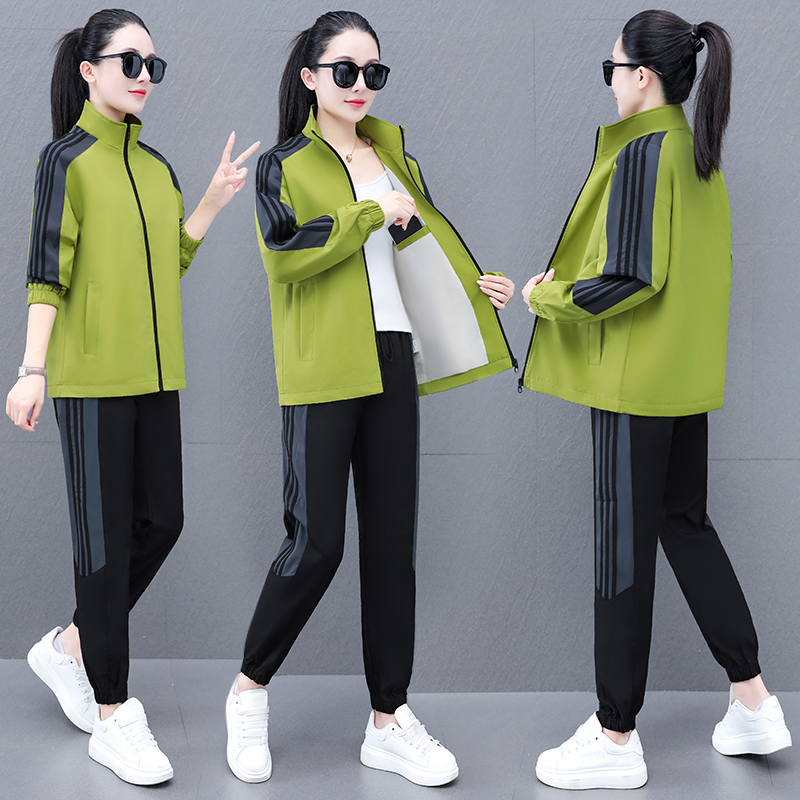 11577279.7-CHAOY秋冬上新女款运动开衫时髦减龄活力休闲套装【7-CHAOY女装1】