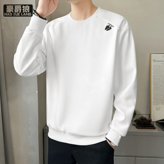 11578406.男士卫衣新款休闲百搭长袖内搭春季潮流圆领上衣服爆款男装