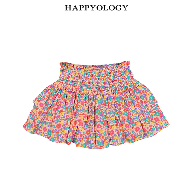 11847553.happyology英国女童春季新款碎花半身裙裤女孩纯棉儿童短裙蓬蓬裙