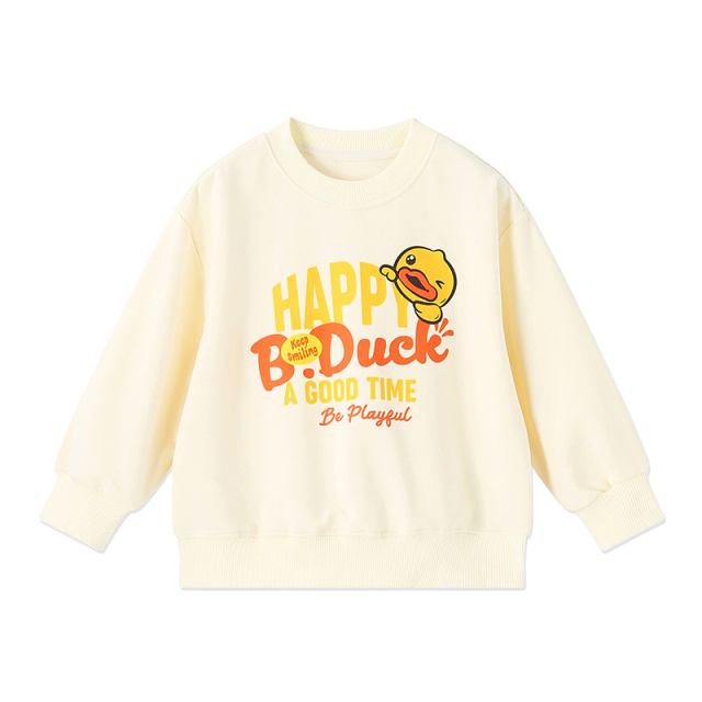 12661846.B.Duck小黄鸭童装儿童卫衣2025春季新款男女童长袖休闲上衣潮