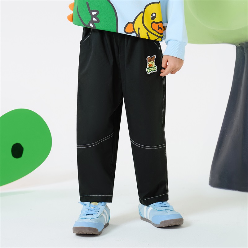 12661878.B.Duck小黄鸭童装男童洋气休闲裤2025春装新款百搭长裤