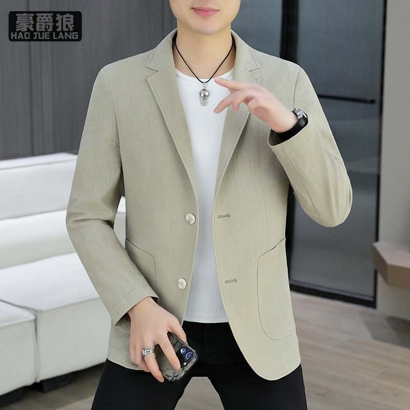 11640309.春装西装外套男士商务休闲小西服单西便服男春秋季新款