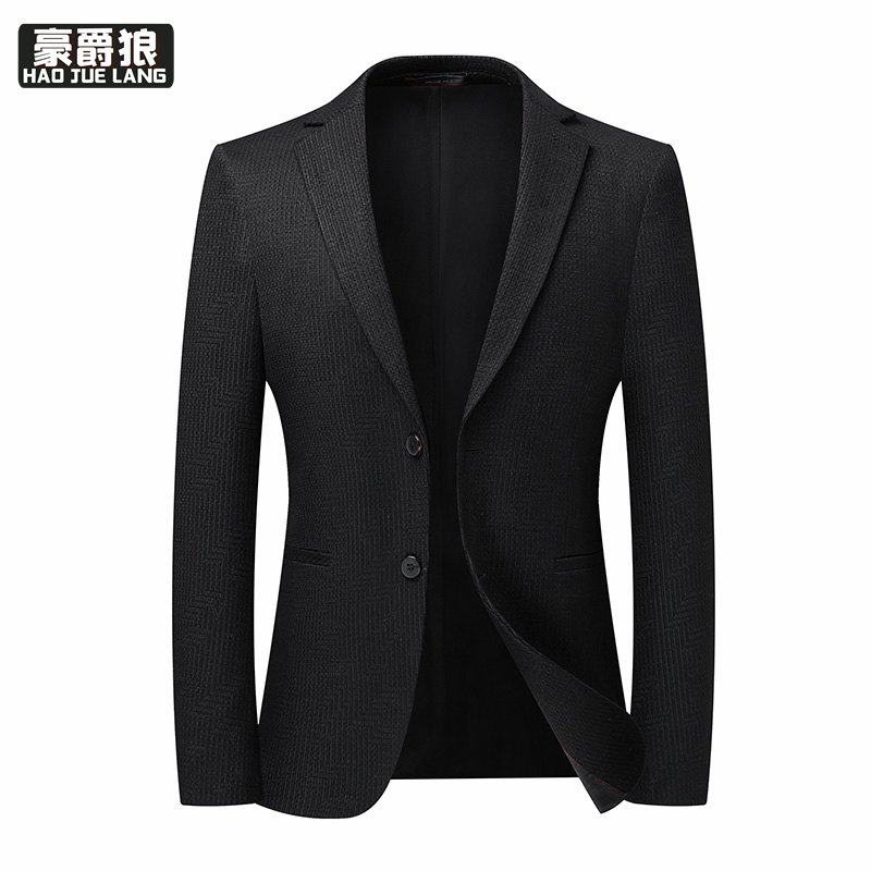 11640329.春秋季新款弹力西装中青年休闲西服男商务单西外套男装上衣