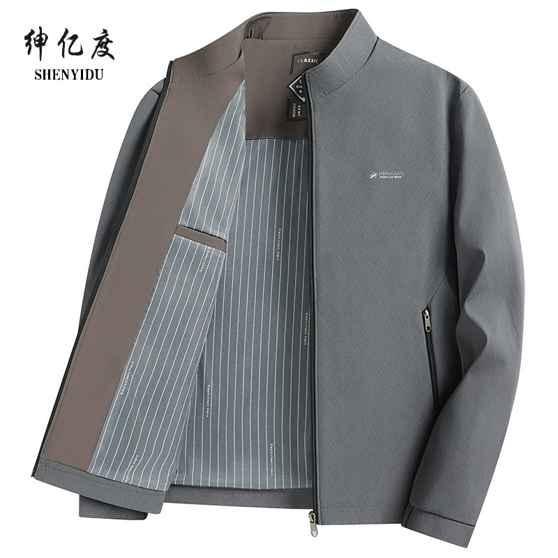 11657255.2025新款上新春秋季经典商务休闲纯色夹克3A