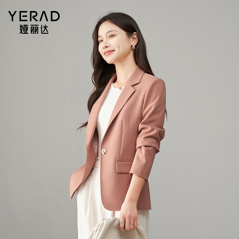 11658744.【娅丽达】职业通勤小西服外套女时尚简约百搭西装上衣女