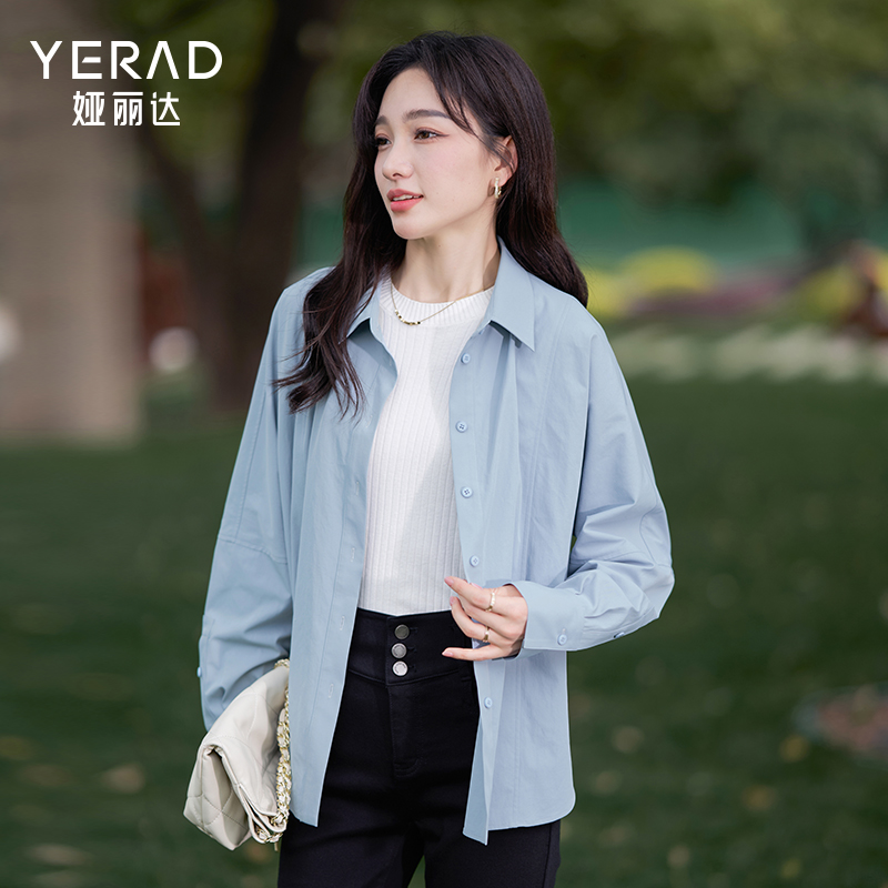 11658792.【娅丽达】休闲百搭长袖衬衫女