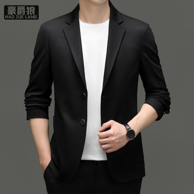 11661440.春秋季新款高端休闲西服男士高级感商务西装外套春秋轻奢时尚