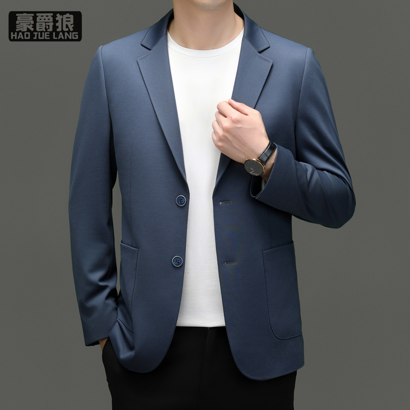 11661440.春秋季新款高端休闲西服男士高级感商务西装外套春秋轻奢时尚