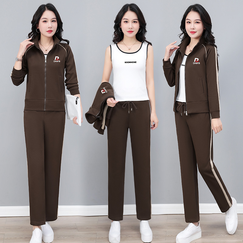 11668114.七玻威春秋新款女式日常运动舒适时尚休闲套装【七玻威女装1】