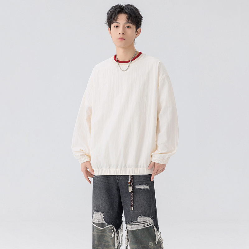 11664159.七玻威春秋上新男款圆领潮牌宽松基础款百搭长袖卫衣【七玻威男装1】