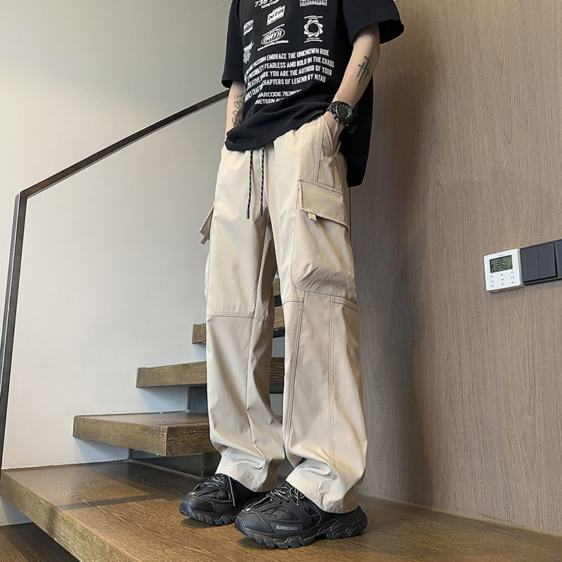 11664165.七玻威春秋上新男款美式大口袋直筒潮流百搭休闲裤【七玻威男装1】