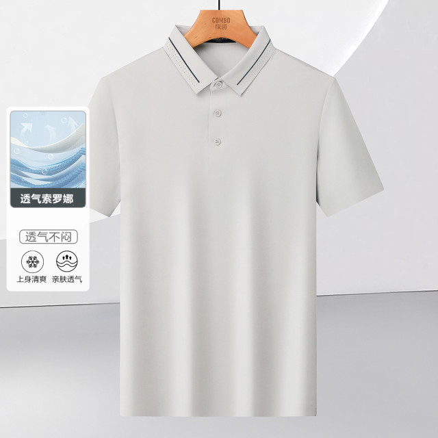 12148356.户外优选【透气索罗娜】夏季透气t恤短袖polo衫男