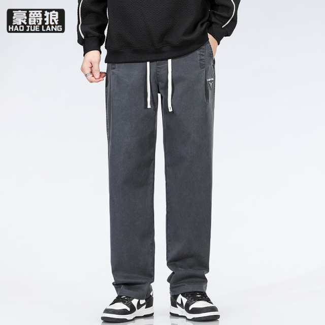 11669732.裤子男款春秋季宽松直筒长裤春秋新款男裤男士百搭牛仔裤