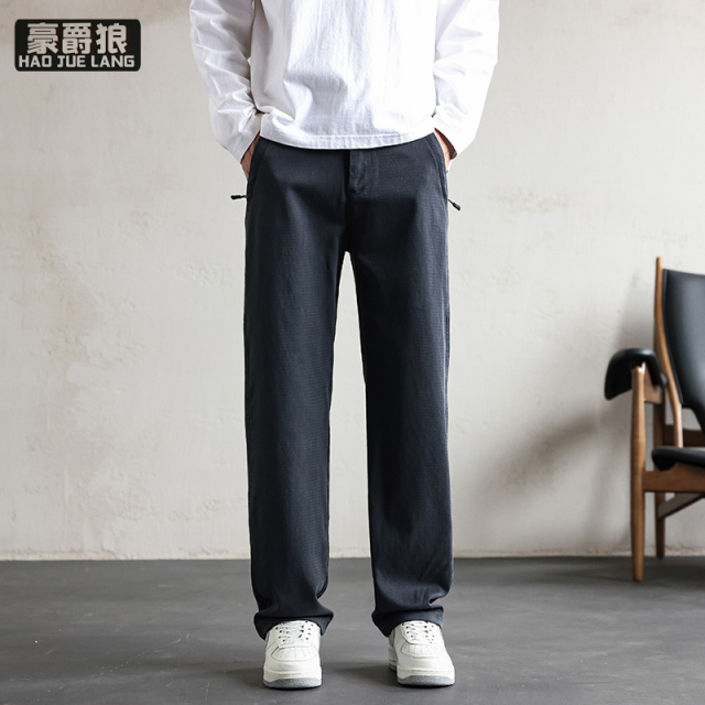 11669687.复古直筒莱赛尔水洗牛仔裤男夏季宽松休闲阔腿裤子男士潮牌夏装