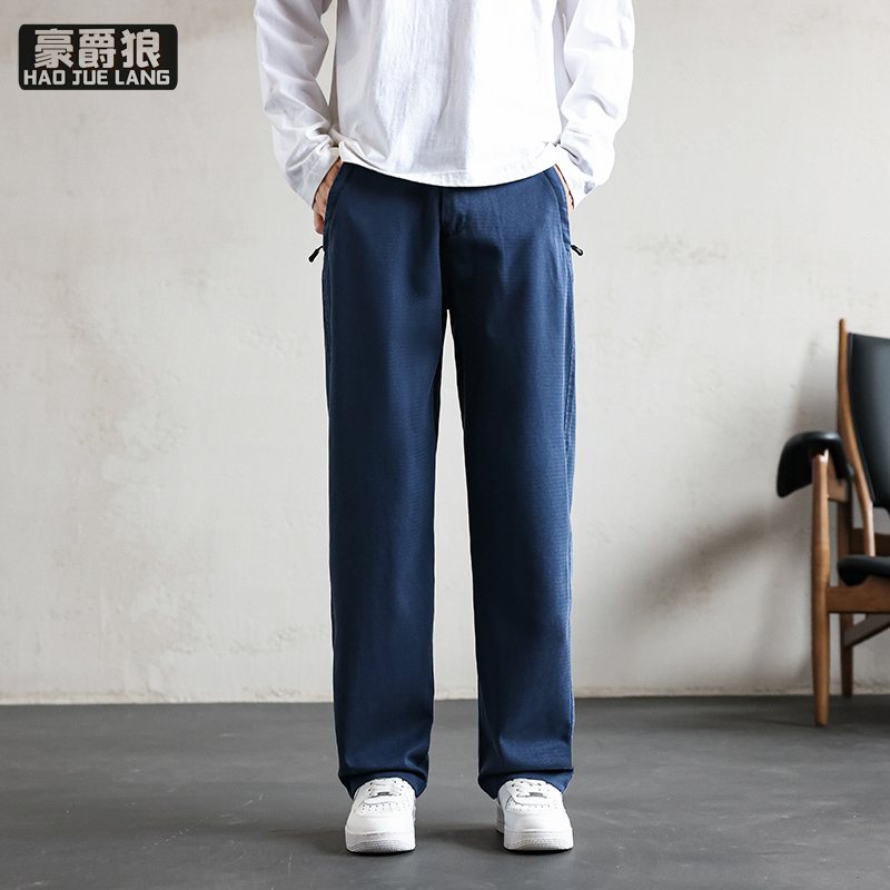 11669687.复古直筒莱赛尔水洗牛仔裤男夏季宽松休闲阔腿裤子男士潮牌夏装