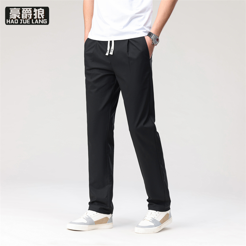 11669667.男裤春夏季棉麻亚麻宽松透气男士冰丝休闲长裤直筒夏装夏裤子