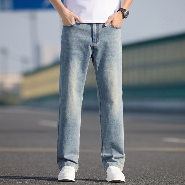 11675964.2025新款春夏主推百搭男士商务休闲宽松牛仔裤