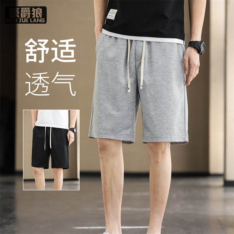 11676250.新款短裤男夏季运动宽松百搭薄款潮流垂感外穿休闲五分裤