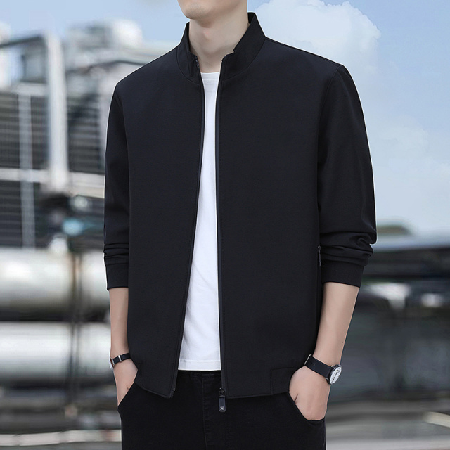 11675783.夹克男士外套潮流简约立领上衣