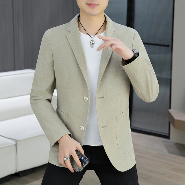11677609.25年春夏季休闲西服100新疆棉便服单西男款休闲外套