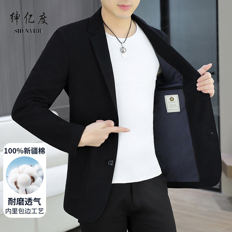 11677692.25年春夏季休闲西服100新疆棉便服单西男款休闲外套A