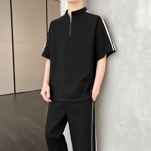 11713973.短袖t恤男潮牌运动套装