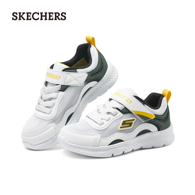 11820740.【轻量跑体训鞋】斯凯奇（Skechers）夏季新款男大童魔术贴舒适休闲鞋
