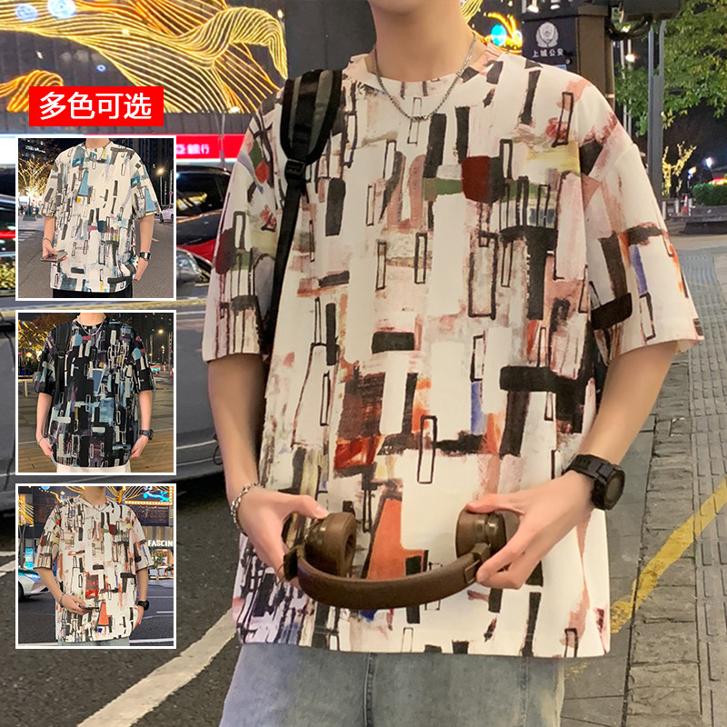 11714064.衣仕梵夏季新款男款潮牌青少年圆领短袖T恤【衣仕梵男装XJ】