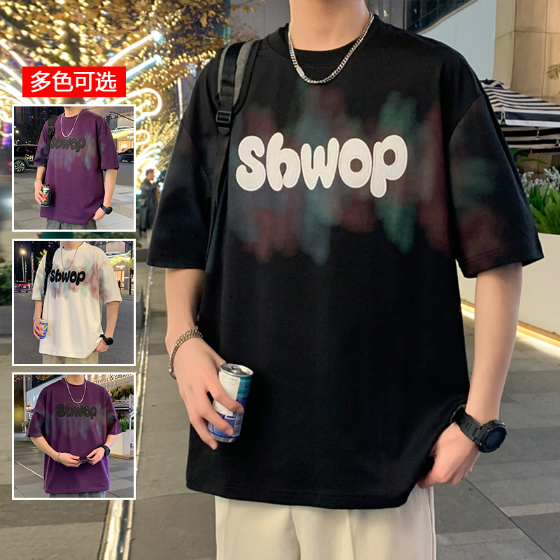 11714088.衣仕梵夏季新款男款个性复古痞帅百搭短袖T恤【衣仕梵男装XJ】