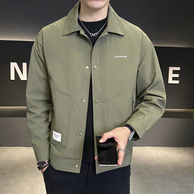 11718998.2025春装新款男士翻领工装时尚潮流夹克外套