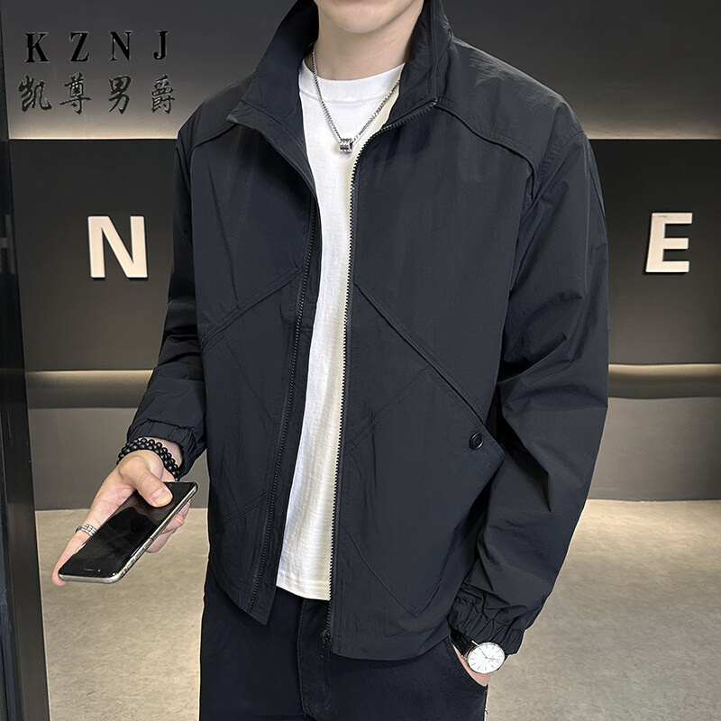 11718965.2025春装新款男士立领工装时尚潮流夹克外套0