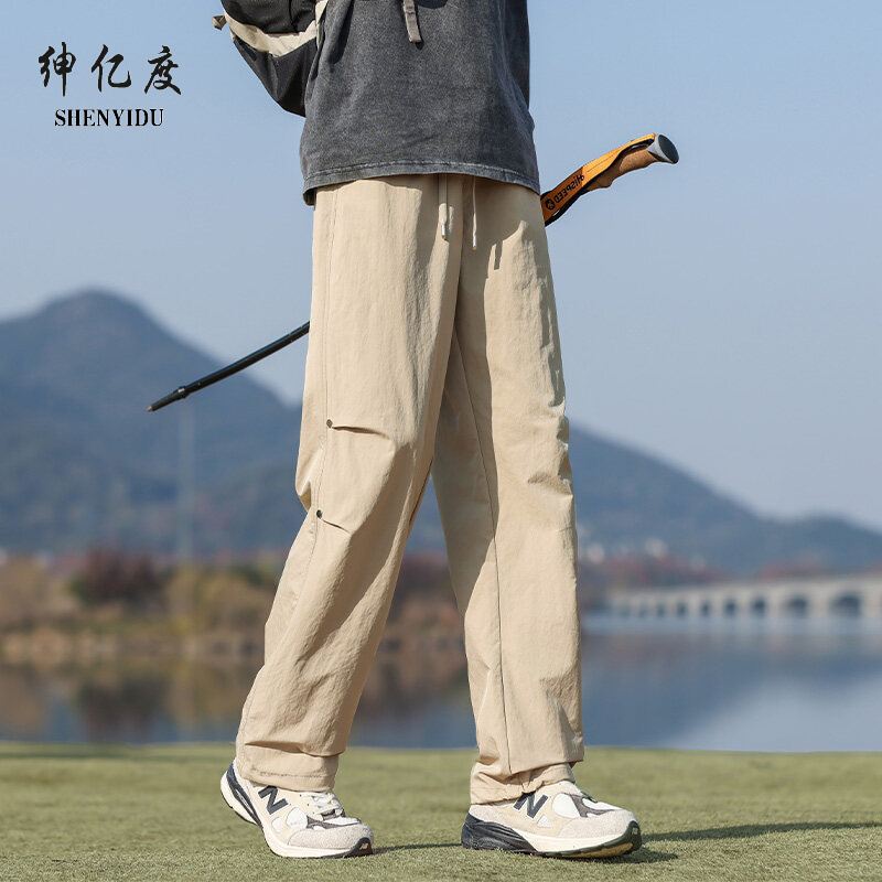 11731682.2025年新男女同款登山裤阔腿伞兵宽松爆款时尚高端休闲裤A