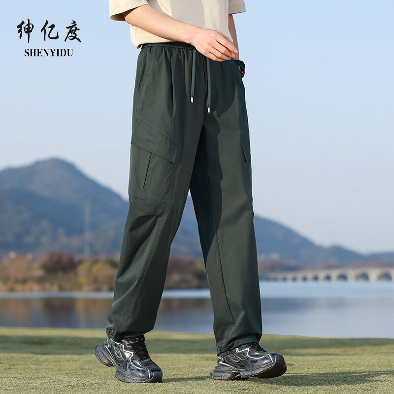 11731718.2025新款休闲百搭直筒宽松阔腿长裤男士爆款潮流工装裤A
