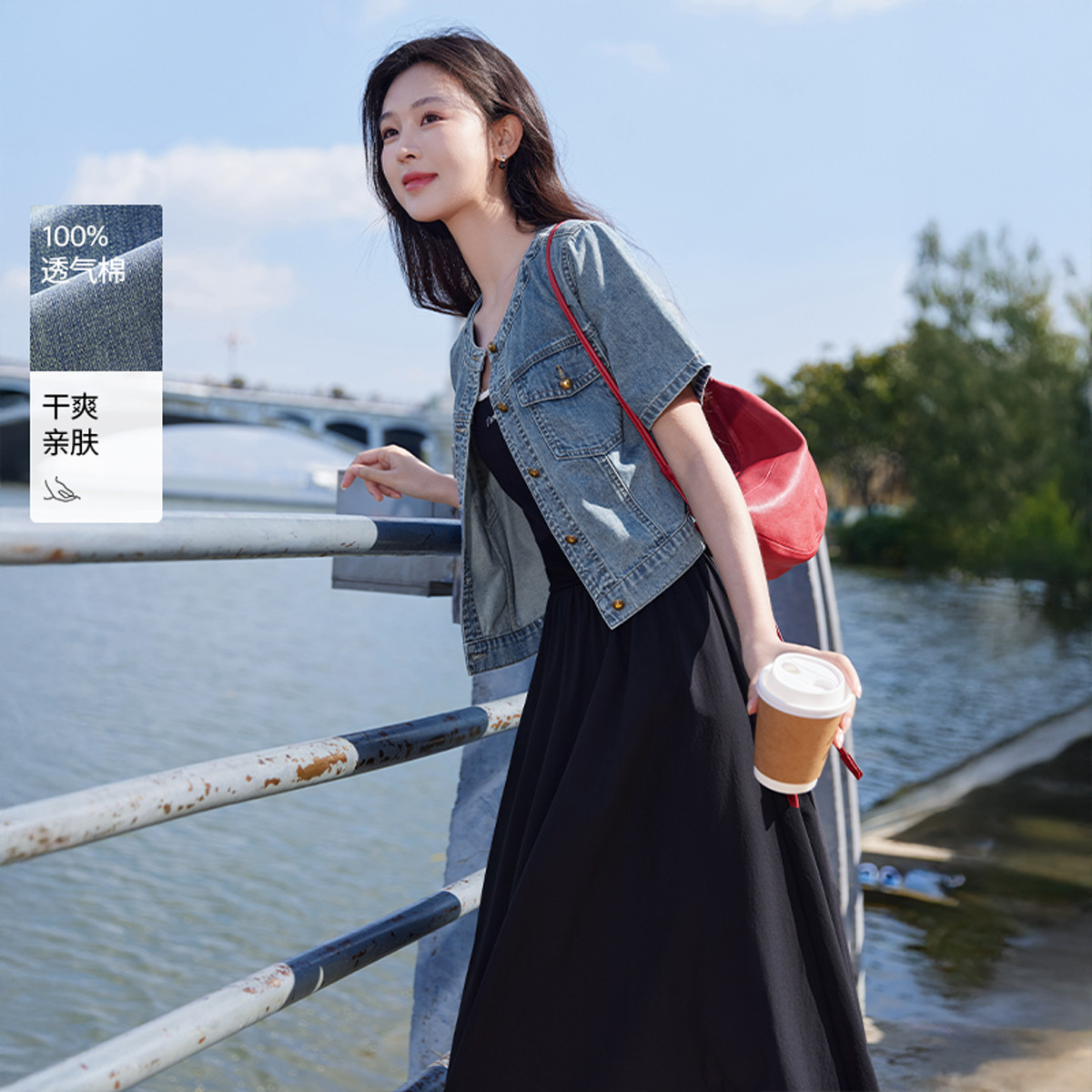 11778882.【2025夏装】牛仔外套女短款复古正肩短袖纯棉小个子上衣