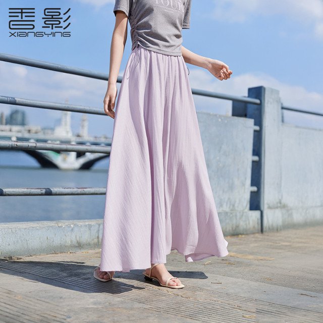 11771652.【仙女裙裤】香影2025夏季新款宽松遮肉休闲裤子女垂感薄款阔腿裤