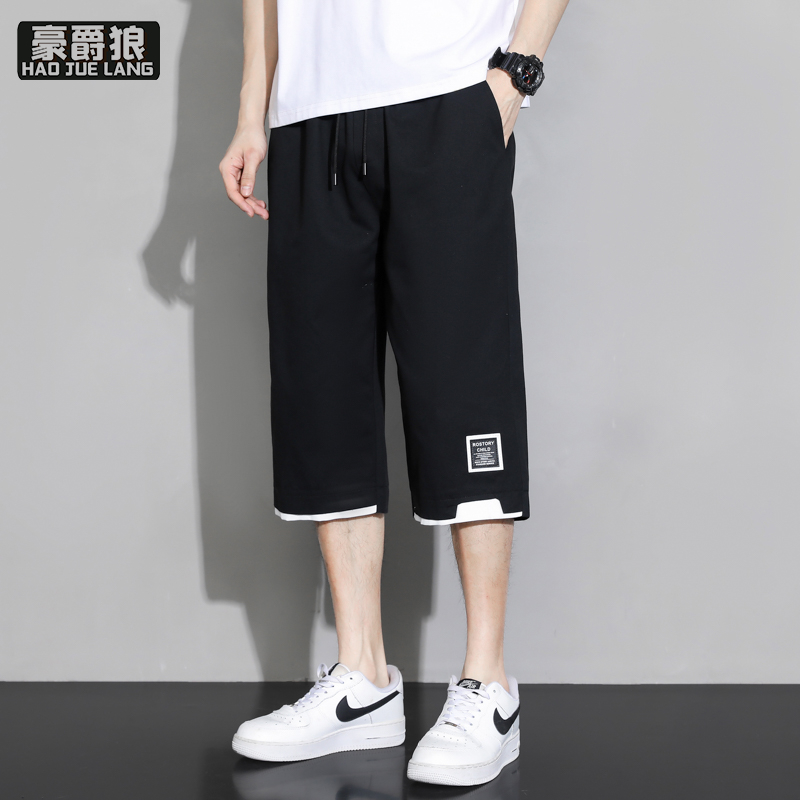 11739380.男士短裤夏季韩版潮流五分裤子宽松休闲工装男运动篮球裤