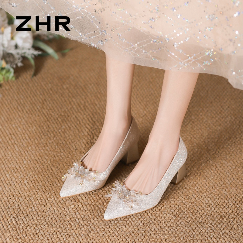13747441.【ZHR则则】浅口尖头套脚粗跟女鞋[格利特]