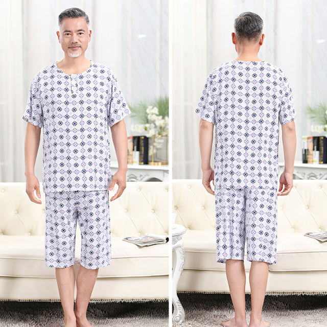 11744850.少宜睡衣套装家居服夏季男士薄款短裤短袖外出新款大码外穿春秋少年男款居家亲肤休闲加大加肥基础宽松柔软潮流