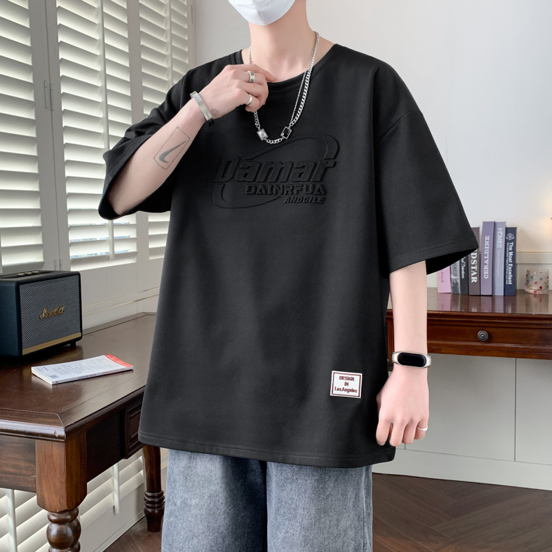 11763343.七玻威夏季上新男式大码潮流美式钢印短袖T恤【七玻威男装XJ】