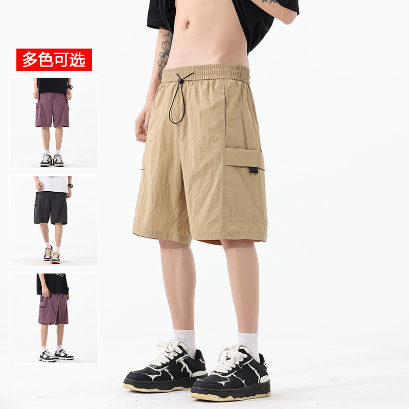 11786037.衣仕梵夏季新款男式美式工装袋潮流百搭五分裤【衣仕梵男装XJ】