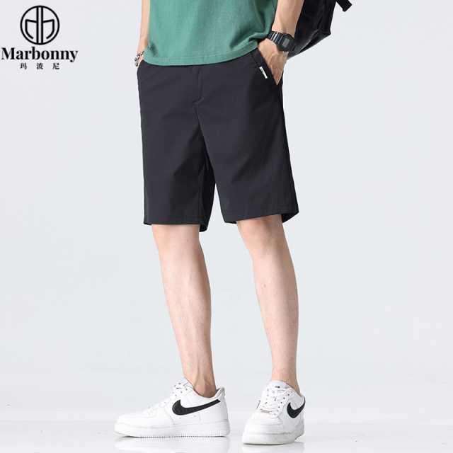 11782847.夏季男士薄款短裤宽松轻商务中裤时尚百搭休闲修身五分裤