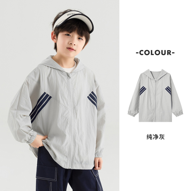 13309027.儿童夏季凉感防晒服2025新款男童户外遮阳上衣中大童轻薄透气外套
