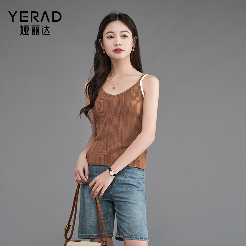 11794580.【娅丽达】休闲时尚百搭无袖吊带针织衫
