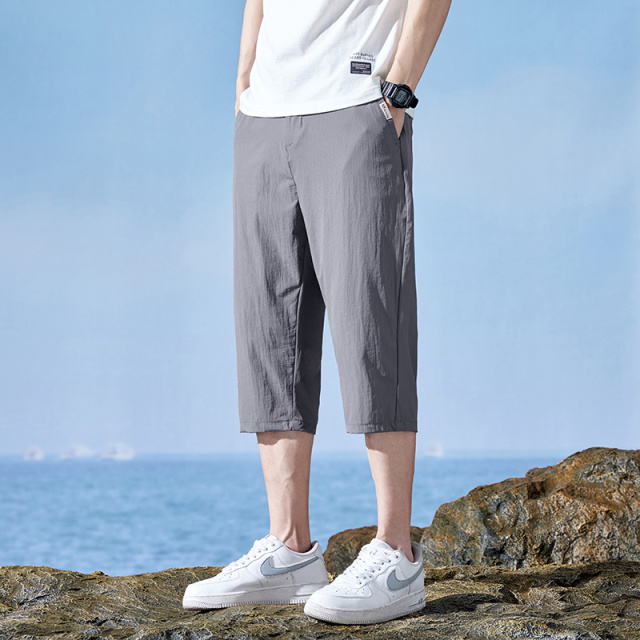 11804873.2025夏季主推爆款冰丝七分休闲裤男裤子